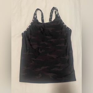 Athleta Girl Camo Tie Dye Tankini Top - size XXL